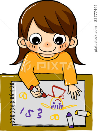 正在畫畫的孩子 83777445