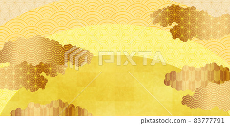 Japanese pattern New Year's card texture background 83777791