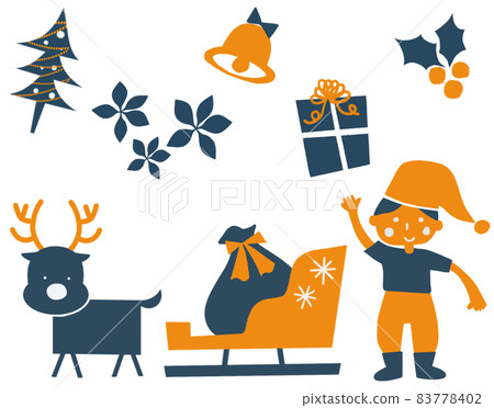 Santa and reindeer Santa and reindeer 83778402