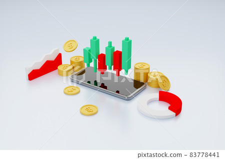 Fintech finance technology investment on mobile smartphone 83778441