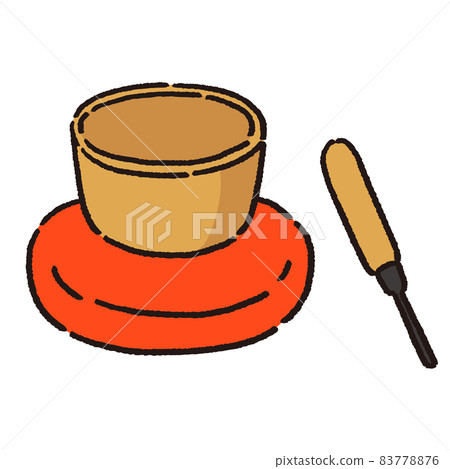 一套要放在佛壇上的鈴鐺、鈴鐺蒲團和鈴鐺 83778876