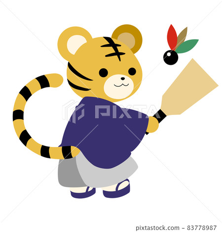 Can be used for New Year's cards! Feathered (tiger) illustration Can be used for New Year's cards! Feathered (tiger) illustration 83778987