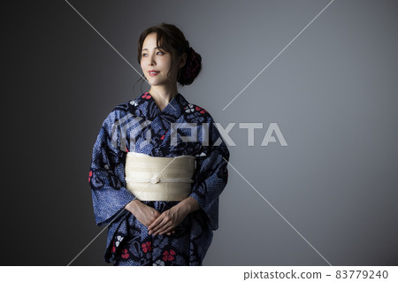 有鬆 Shibori Yukata Woman 有鬆 Shibori Yukata Woman 83779240