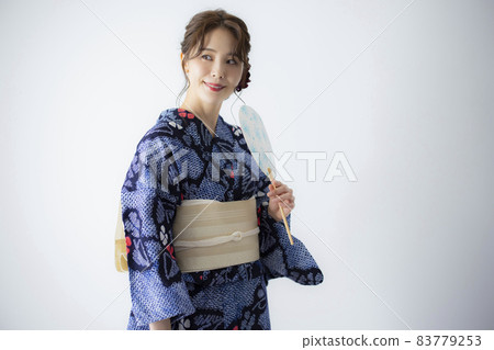 有鬆 Shibori Yukata Woman 83779253
