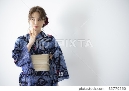 有鬆 Shibori Yukata Woman 83779260