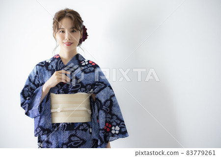 有鬆 Shibori Yukata Woman 有鬆 Shibori Yukata Woman 83779261