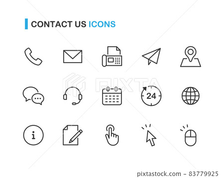 查詢相關的線描圖標集 查詢相關的線描圖標集 83779925