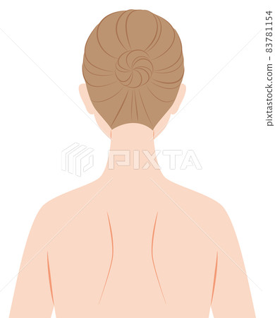 The back of a woman The back of a woman 83781154