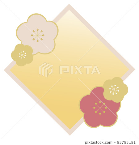 梅花新年插畫素材 83783181