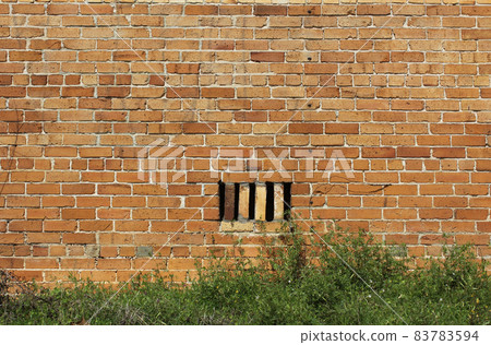 Close-up Building Detail Historical Old Wall on Abandoned Building 83783594