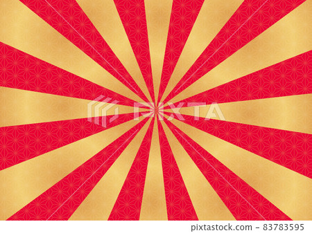 Background material for Japanese pattern concentrated lines (hemp leaf) Background material for Japanese pattern concentrated lines (hemp leaf) 83783595