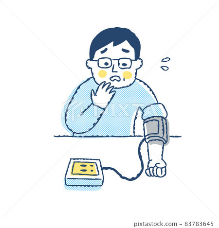 對血壓測量結果不耐煩的男性 對血壓測量結果不耐煩的男性 83783645