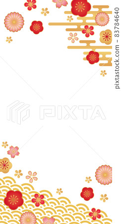 Japanese pattern floral background material Japanese pattern floral background material 83784640