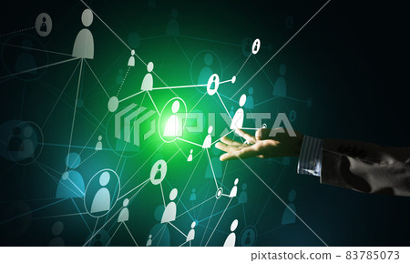 Presenting modern wireless technologies as means of communucation and networking on dark background Presenting modern wireless technologies as means of communucation and networking on dark background 83785073