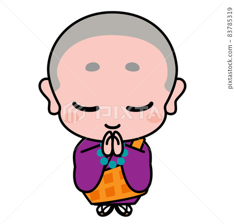和尚一休佛教插圖素材 83785319