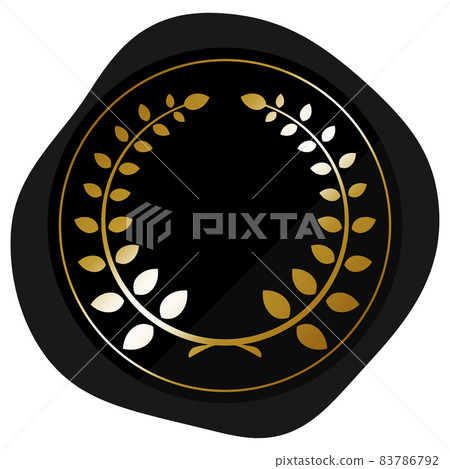 Laurel sealing wax frame black & gold Laurel sealing wax frame black & gold 83786792