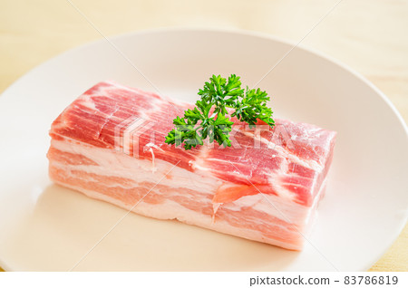 Pork belly block meat 83786819