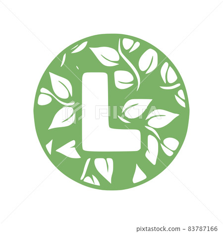 Letter l natural hand drawn monogram initials Letter l natural hand drawn monogram initials 83787166