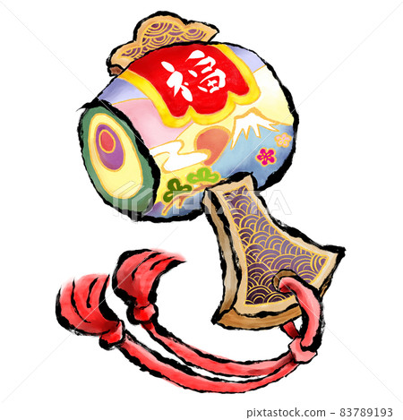 New Year's decoration launching gavel 83789193