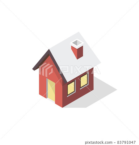Isometric winter house Isometric winter house 83791047