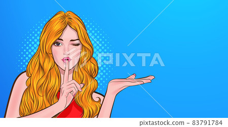 smart woman with finger on lips silence gesture 83791784