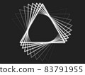 [Triangle] Simple neon afterimage image [White] 83791955
