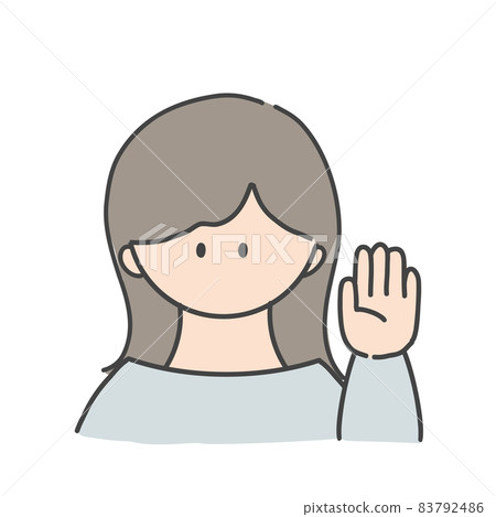 舉起hand_girl 舉起hand_girl 83792486