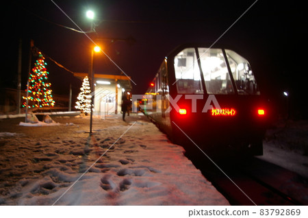 2012-Christmas train on the Ban-Etsusai Line boarded on December 15, 2012 2012-Christmas train on the Ban-Etsusai Line boarded on December 15, 2012 83792869
