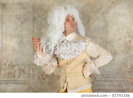 Man dressed in baroque style clothes 83793386