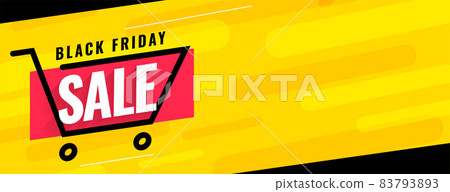 black friday sale banner with shopping cart design black friday sale banner with shopping cart design 83793893