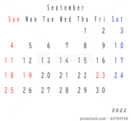 2022 年英文日曆 2022 年英文日曆 83794598