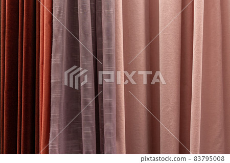Set of multi-colored dense fabrics of uniform texture. Set of multi-colored dense fabrics of uniform texture. 83795008