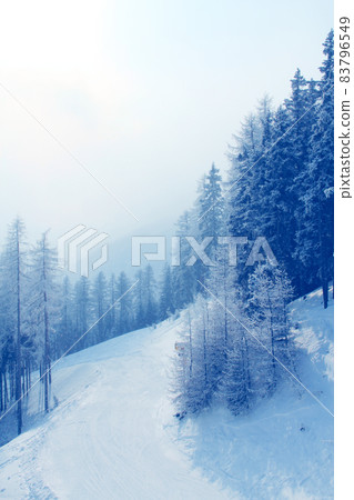 Ski slope in mountains Solden Austria Ski slope in mountains Solden Austria 83796549