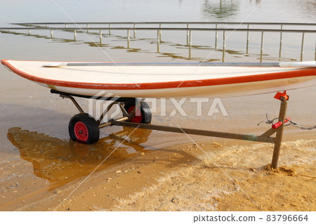 Sandy beach on the shores of the Dead Sea (Sodom Sea) in the desert in southern Israel. Sandy beach on the shores of the Dead Sea (Sodom Sea) in the desert in southern Israel. 83796664