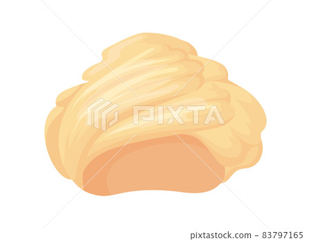 Bedouin white turban. Cultural beauty costume, vector illustration 83797165