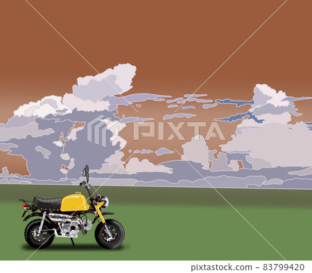 Bike touring scenery Scenery 83799420