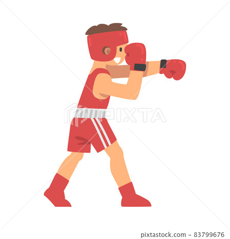 Man Character Engaged in Combat Boxing Sport or Fighting Sport Competing Vector Illustration Man Character Engaged in Combat Boxing Sport or Fighting Sport Competing Vector Illustration 83799676