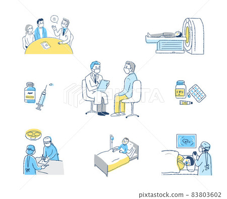 Medical various scene set 83803602