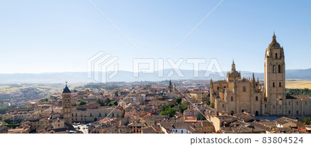 Aerial panoramic view cityscape of Avila. Spain 83804524