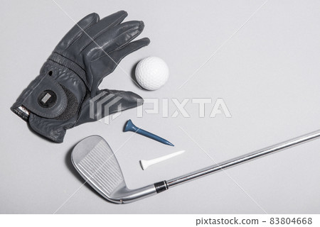 top view glove golf equipment. High quality beautiful photo concept top view glove golf equipment. High quality beautiful photo concept 83804668