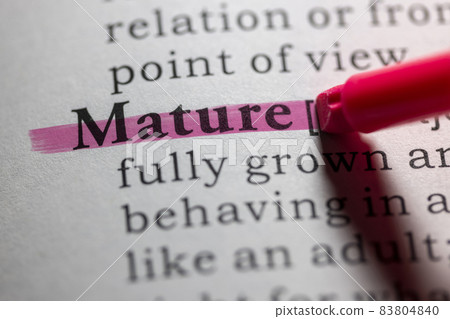 Dictionary definition of mature Dictionary definition of mature 83804840