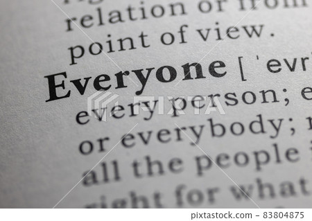Dictionary definition of everyone Dictionary definition of everyone 83804875
