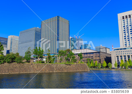 Cityscape of Chiyoda-ku, Tokyo Hibiya Moat and buildings Cityscape of Chiyoda-ku, Tokyo Hibiya Moat and buildings 83805639