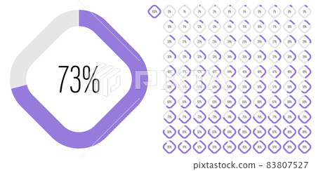 Set of rectangle percentage diagrams meters progress bar 83807527