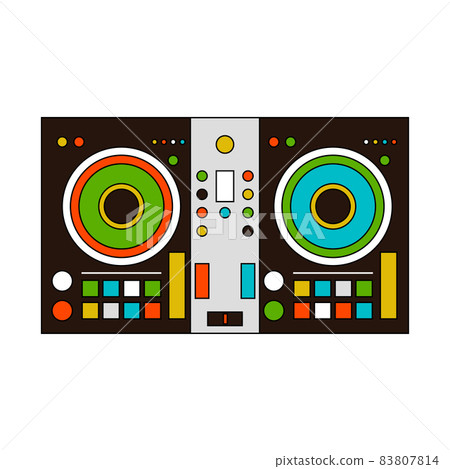 DJ Equipment-Illustration Graphic Material - Stock