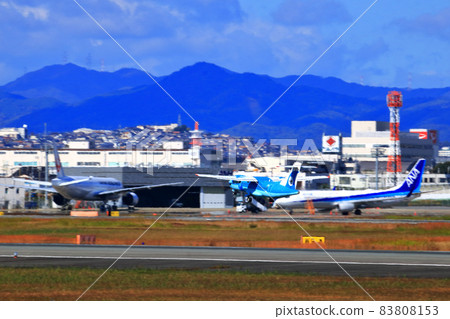 Osaka International Airport AMX Amakusa Airlines Takeoff Ready Osaka International Airport AMX Amakusa Airlines Takeoff Ready 83808153