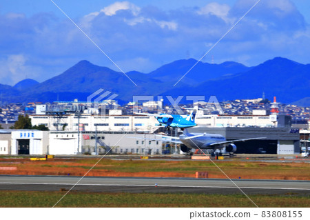 Osaka International Airport AMX Amakusa Airlines Takeoff Ready Osaka International Airport AMX Amakusa Airlines Takeoff Ready 83808155