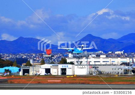 Osaka International Airport AMX Amakusa Airlines Takeoff Ready 83808156