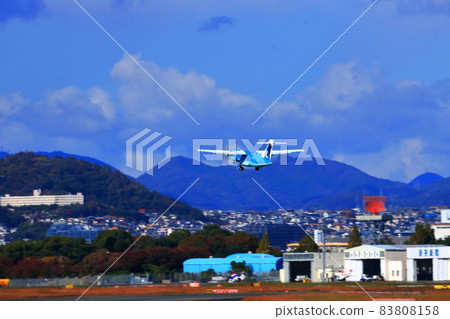 Osaka International Airport AMX Amakusa Airlines Takeoff Ready Osaka International Airport AMX Amakusa Airlines Takeoff Ready 83808158