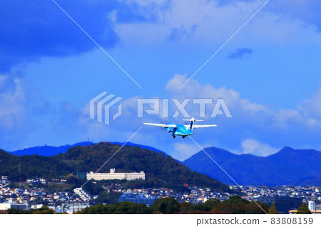 Osaka International Airport AMX Amakusa Airlines Takeoff Ready Osaka International Airport AMX Amakusa Airlines Takeoff Ready 83808159